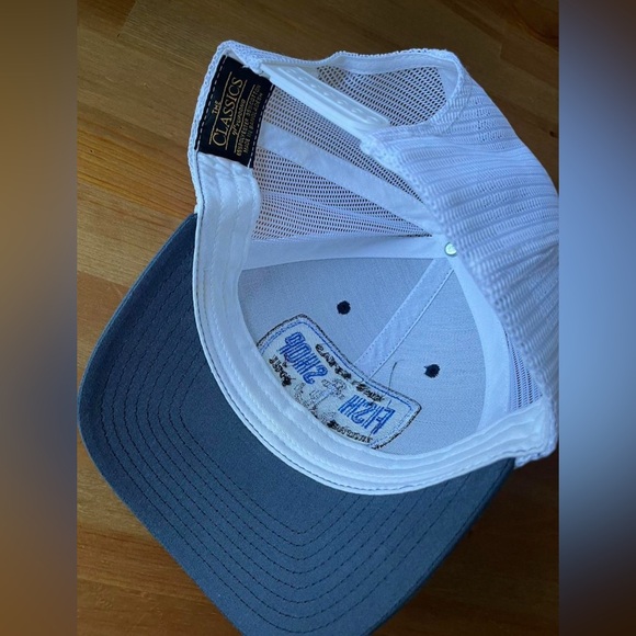 Encinitas Fish Shop Blue and White Cap - Picture 4 of 5